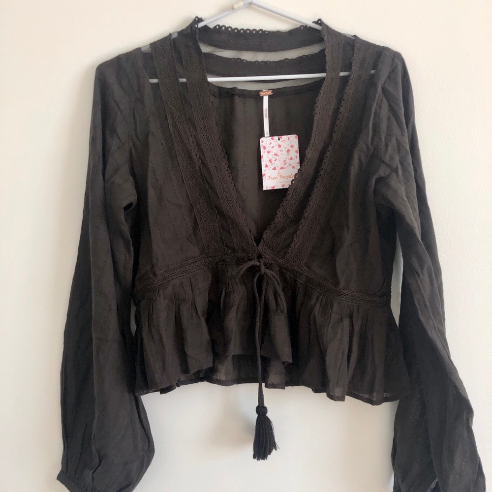 Free People Bell-Sleeve Crop